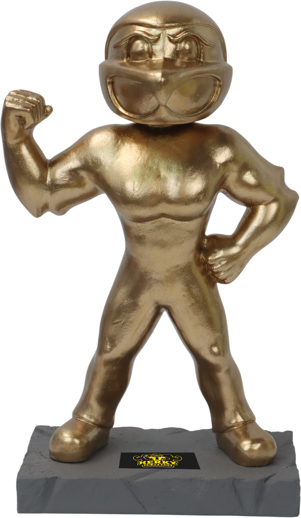 Iowa Herky on Parade - Golden Herky