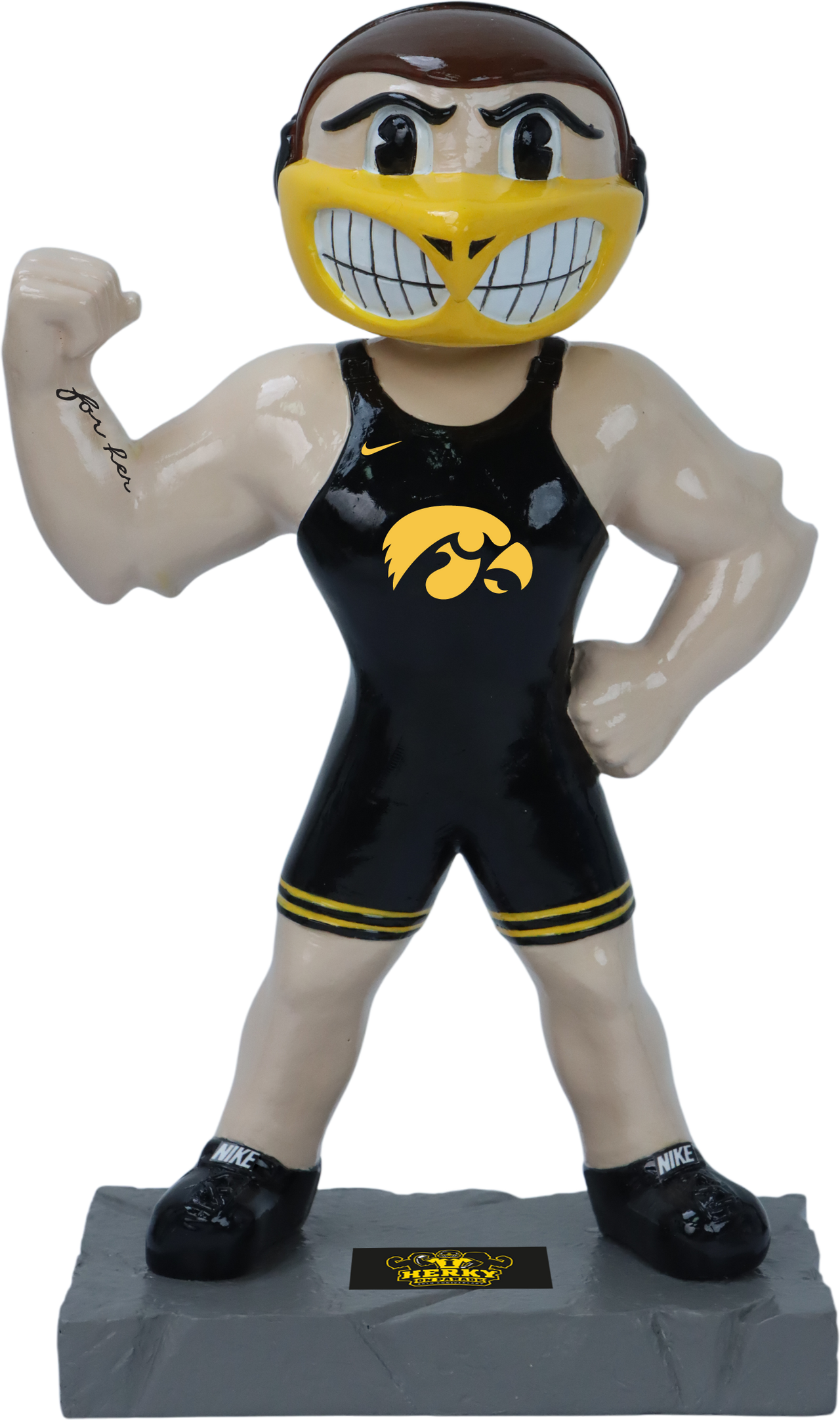 Iowa Herky on Parade - Wrestler Herky
