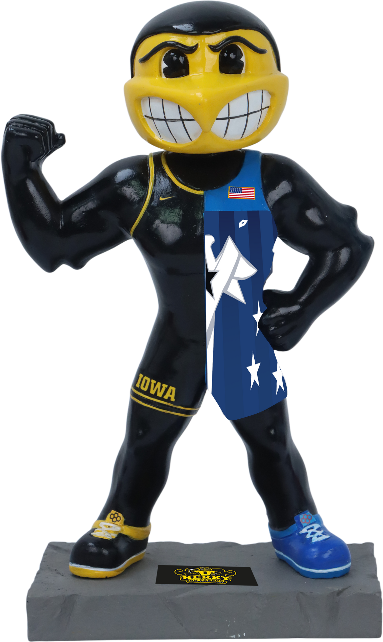 Iowa Herky on Parade - Yoda