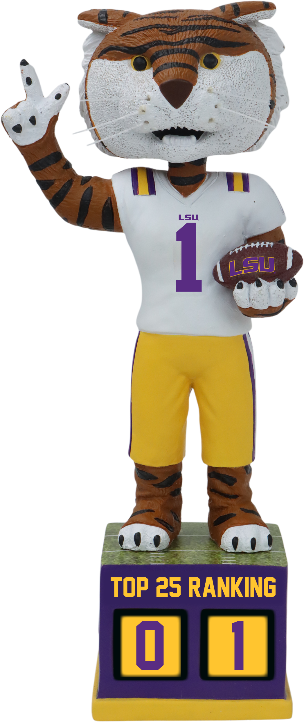 LSU Football Tracker Bobblehead