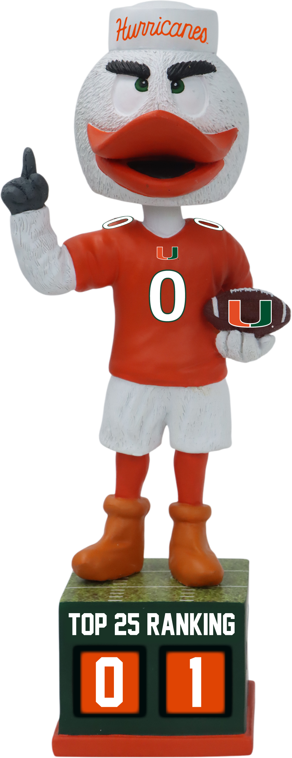 Miami Football Tracker Bobblehead