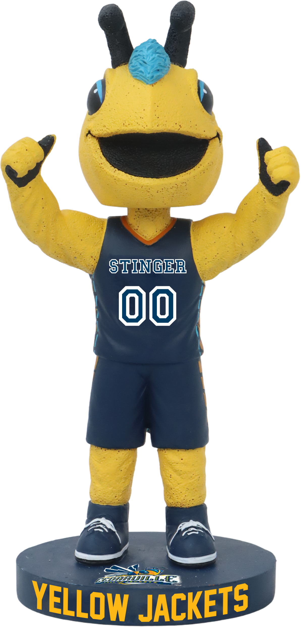 Stinger Cedarville Yellow Jackets Mascot Bobblehead NCAA