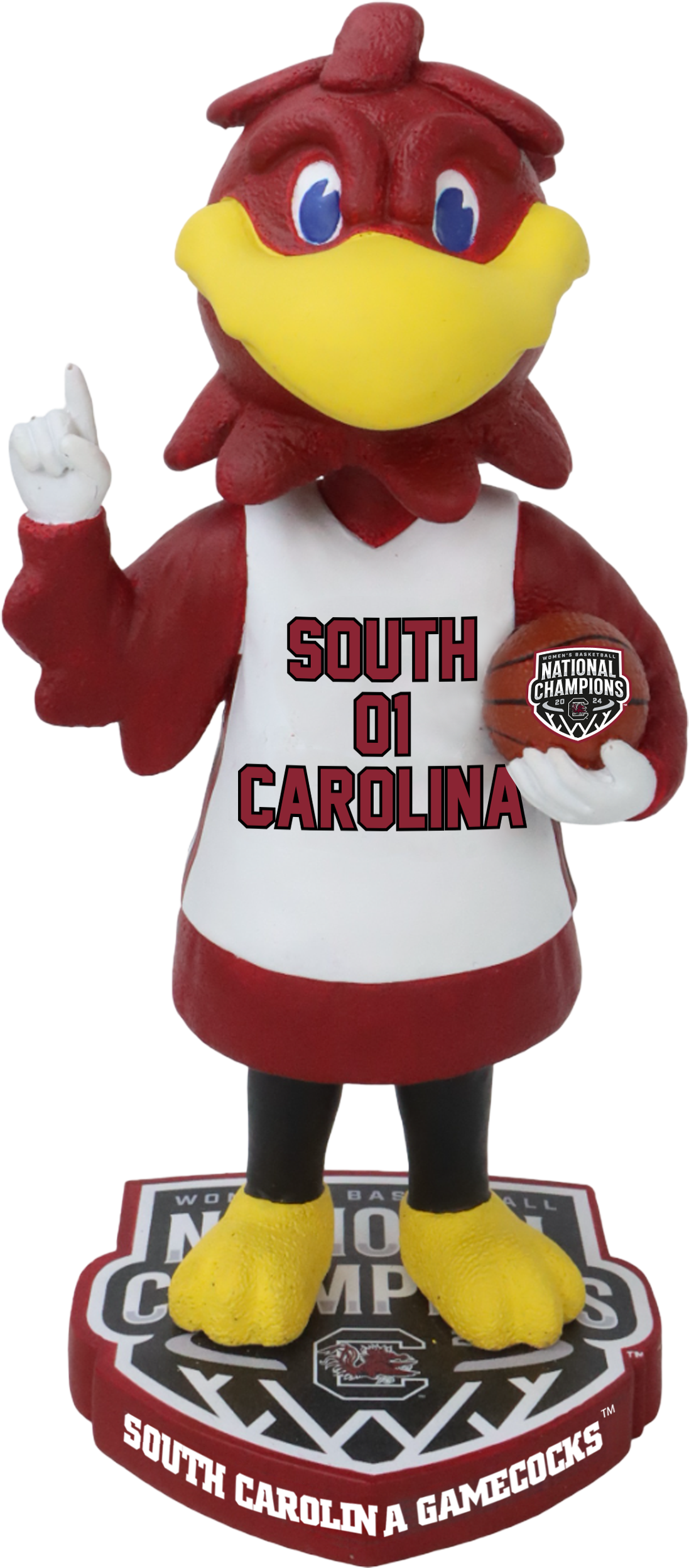 South Carolina 2024 Champions Standing On Logo BobBlehead