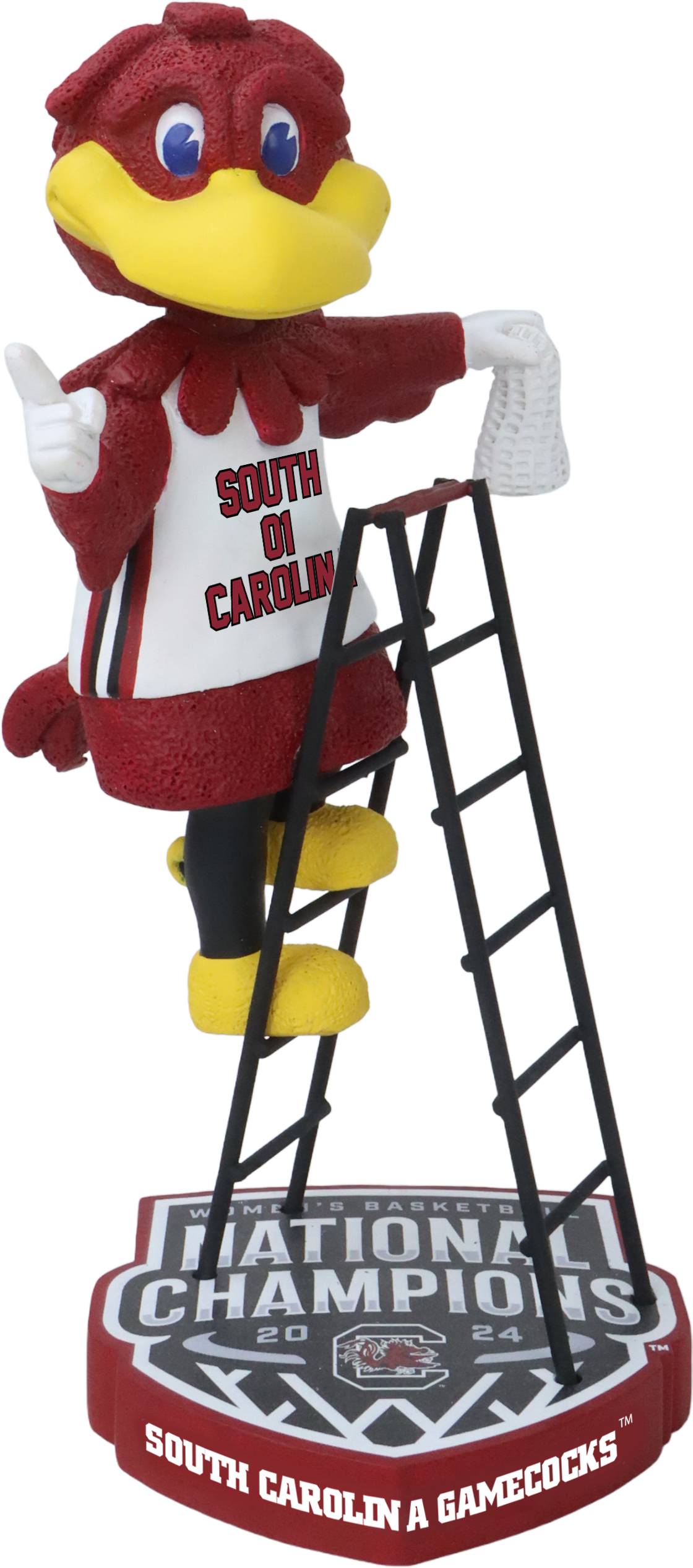 South Carolina Women's Basketball 2024 Champions LAdder Bobblehead