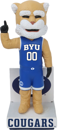 Thumbnail for BYU Mascot Blue Basketball Jersey Bobblehead