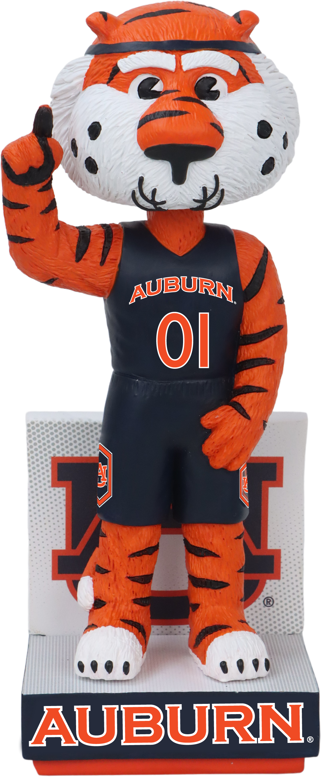 Auburn Mascot Blue Jersey Basketball Bobblehead