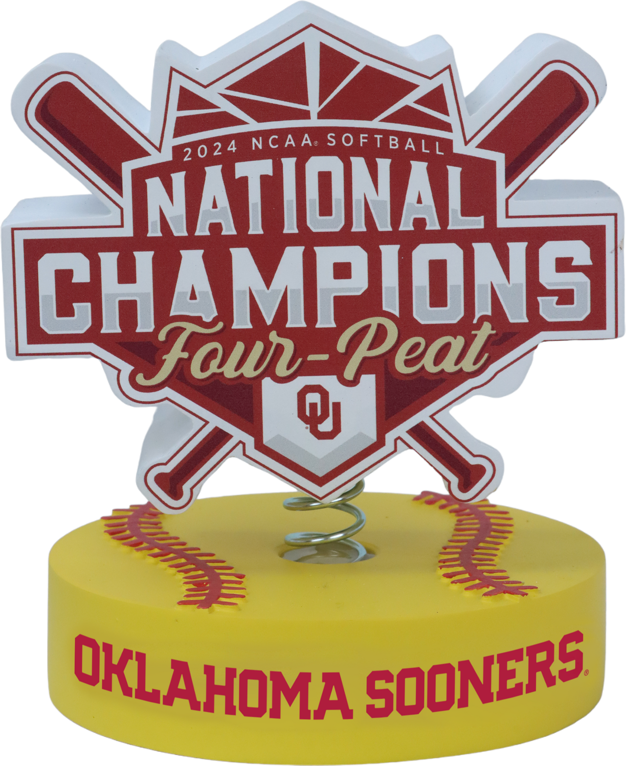 Oklahoma 2024 Softball Champions Bobble Logo