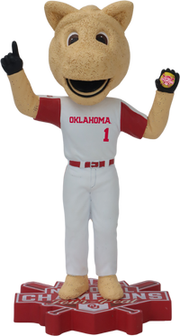 Thumbnail for Oklahoma 2024 Softball Champions White Jersey Bobblehead