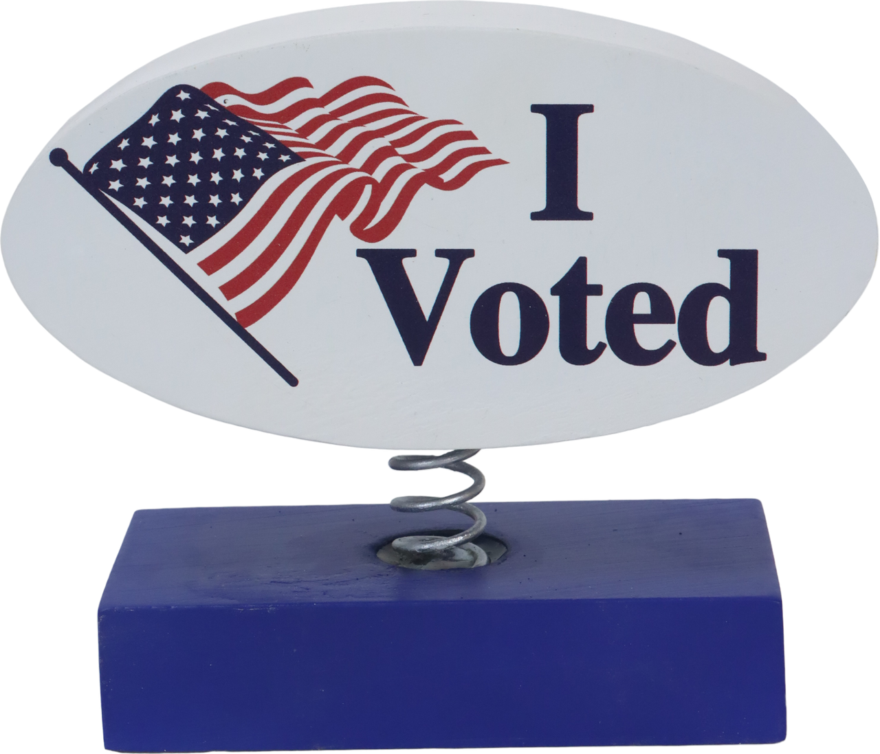 I Voted Sticker Full Size Bobble