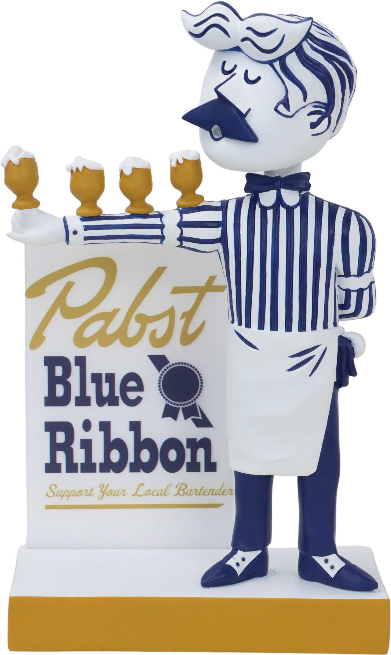 Pabst Cool Blue Waiter Bobblehead