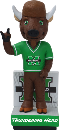 Thumbnail for Marco The Bison Marshall Thundering Herd Mascot Bobblehead NCAA College