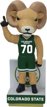 Thumbnail for Colorado State Mascot Green Basketball Jersey Bobblehead