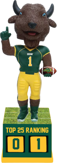 Thumbnail for Thundar North Dakota State Bison Football Top 25 Ranking Tracker Bobblehead NDSU
