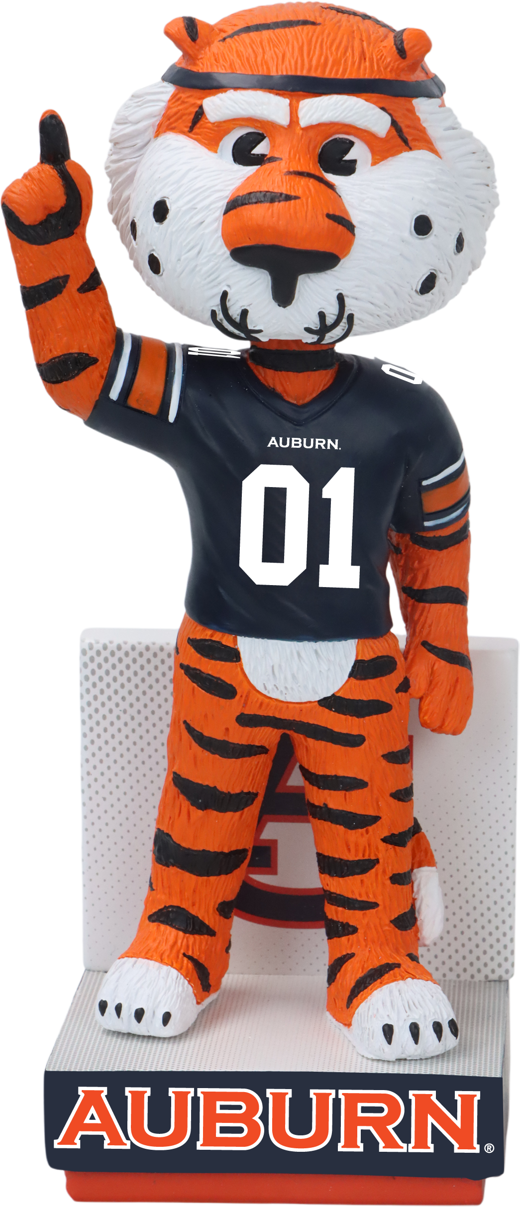 Aubie The Tiger Auburn Tigers Football Blue Jersey Bobblehead NCAA College