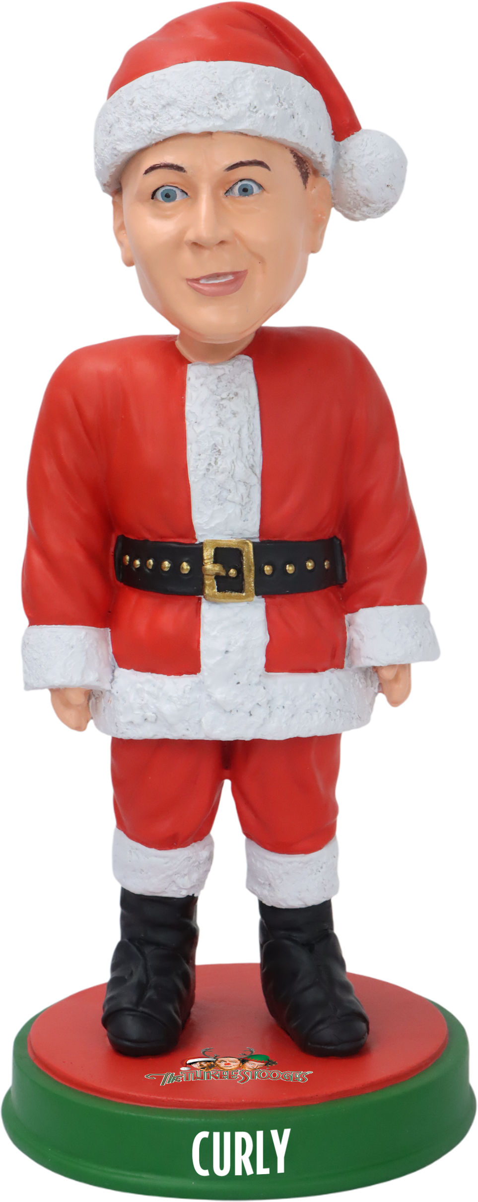 Santa Curly The Three Stooges Bobblehead