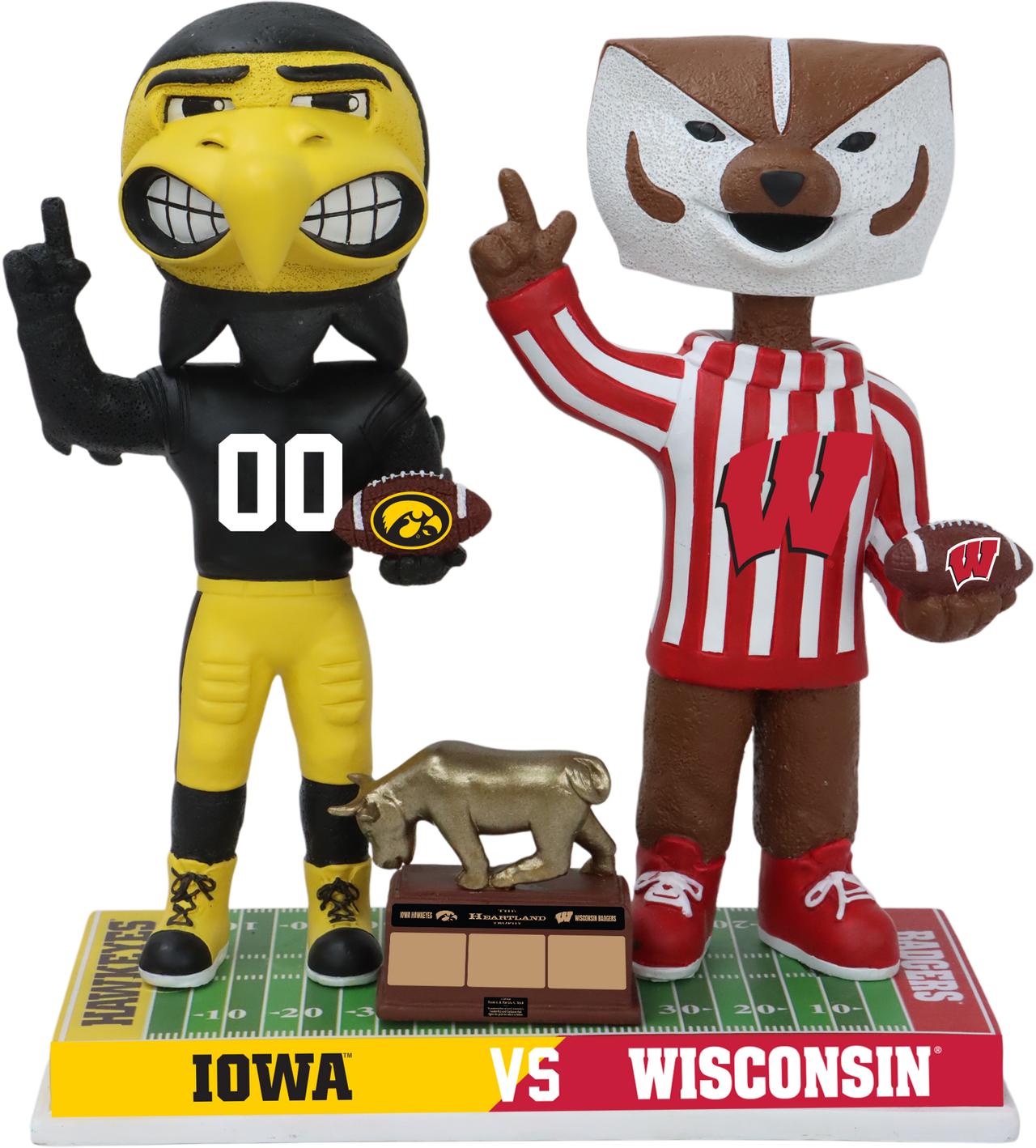 Iowa vs. Wisconsin Football Rivalry Bobblehead