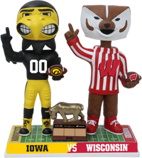 Thumbnail for Iowa vs. Wisconsin Football Rivalry Bobblehead