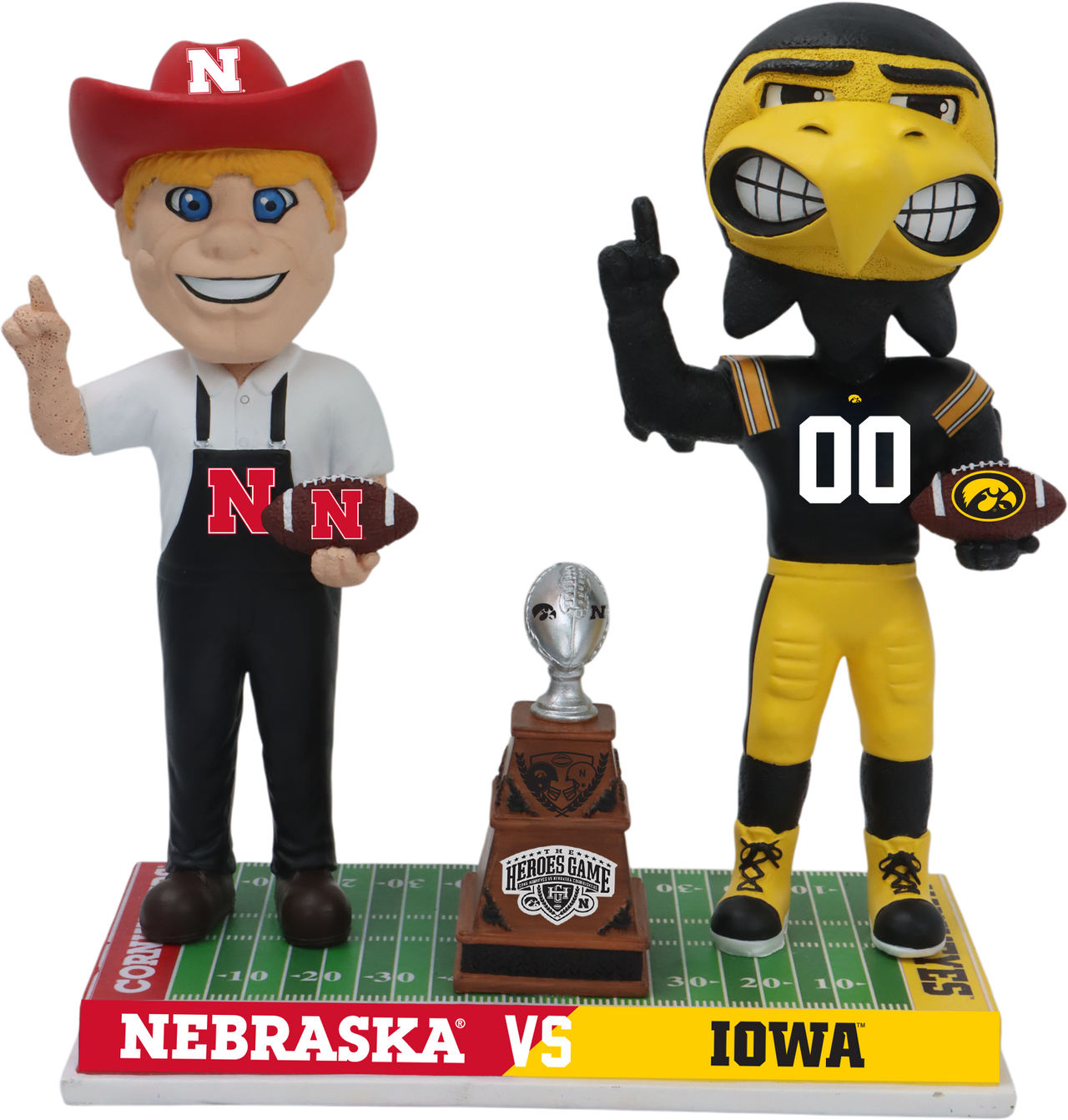 Nebraska vs. Iowa Football Rivalry Bobblehead