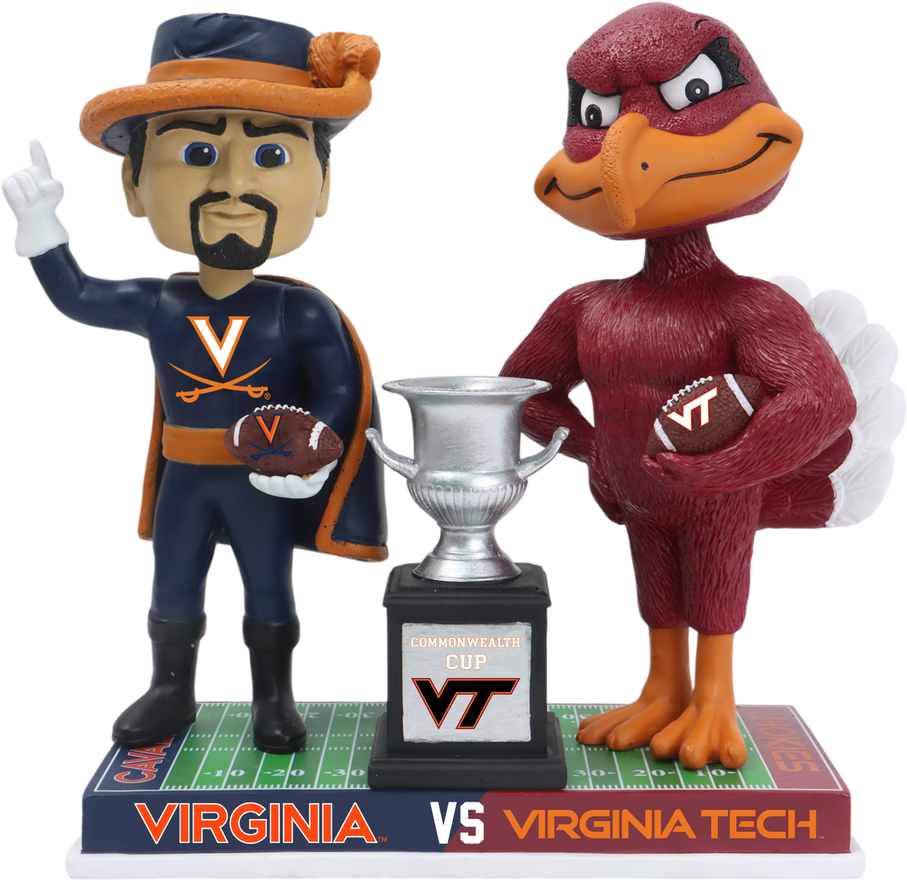 Virginia vs. Virginia Tech Football Rivalry Bobblehead
