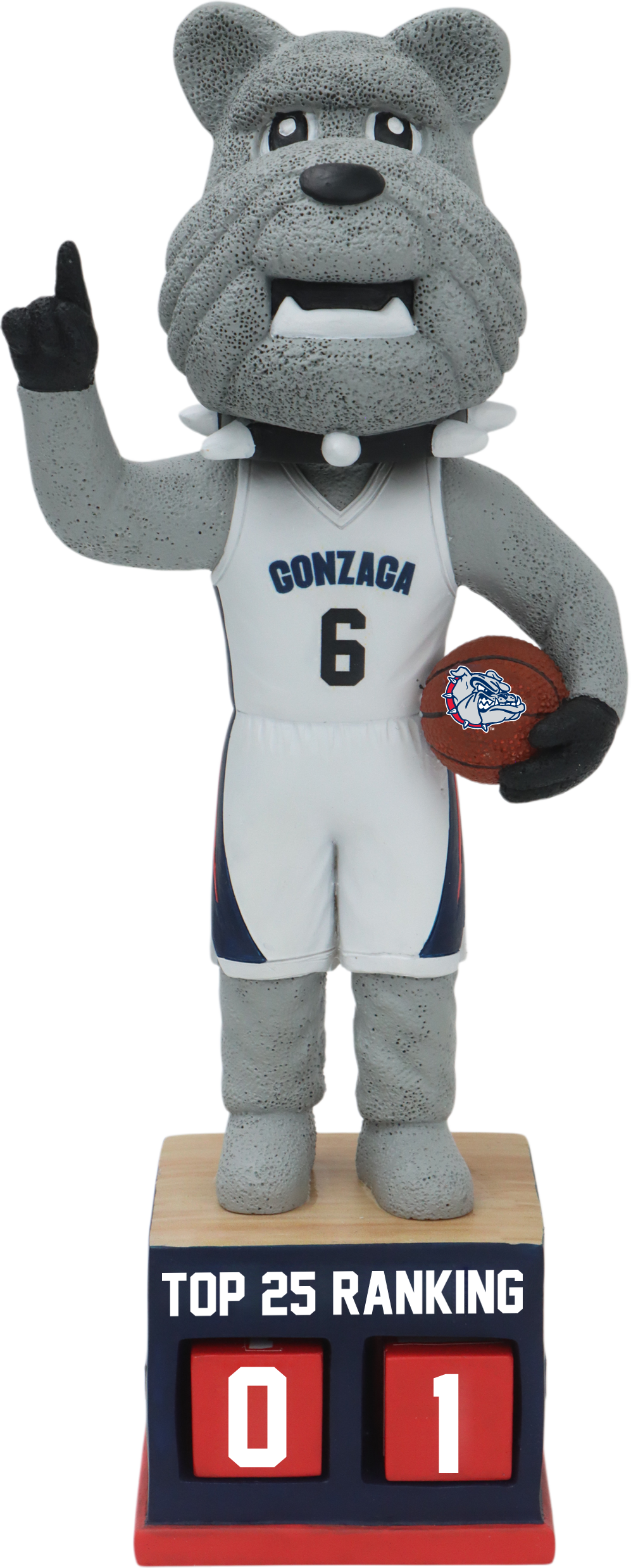 Gonzaga Men's Basketball Tracker Bobblehead
