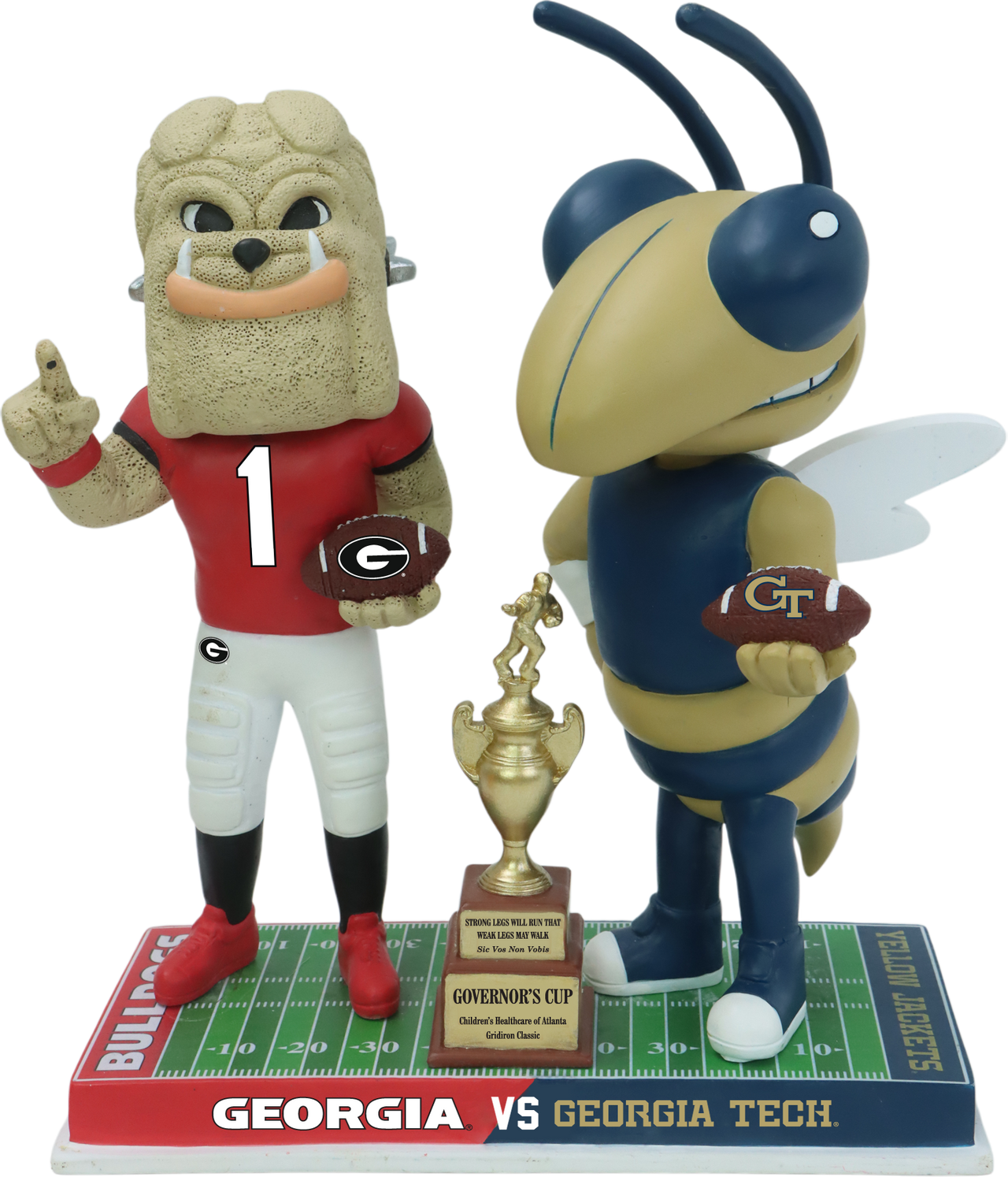 Georgia vs. Georgia Tech Football Rivalry Bobblehead