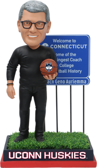 Thumbnail for UConn Coach Geno Highway Sign Bobblehead