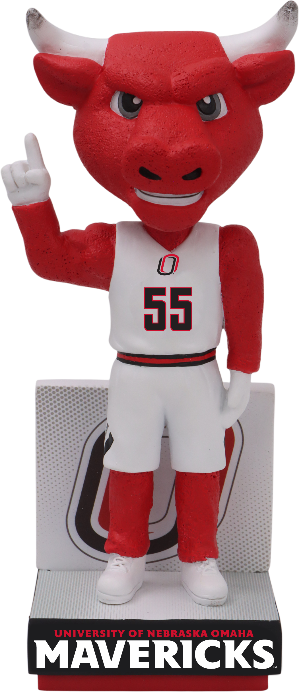 Nebraska-Omaha Mascot White Jersey Bobblehead