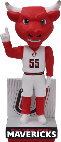 Thumbnail for Nebraska-Omaha Mascot White Jersey Bobblehead