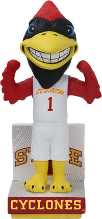 Thumbnail for Iowa State Mascot White Basketball Jersey Bobblehead