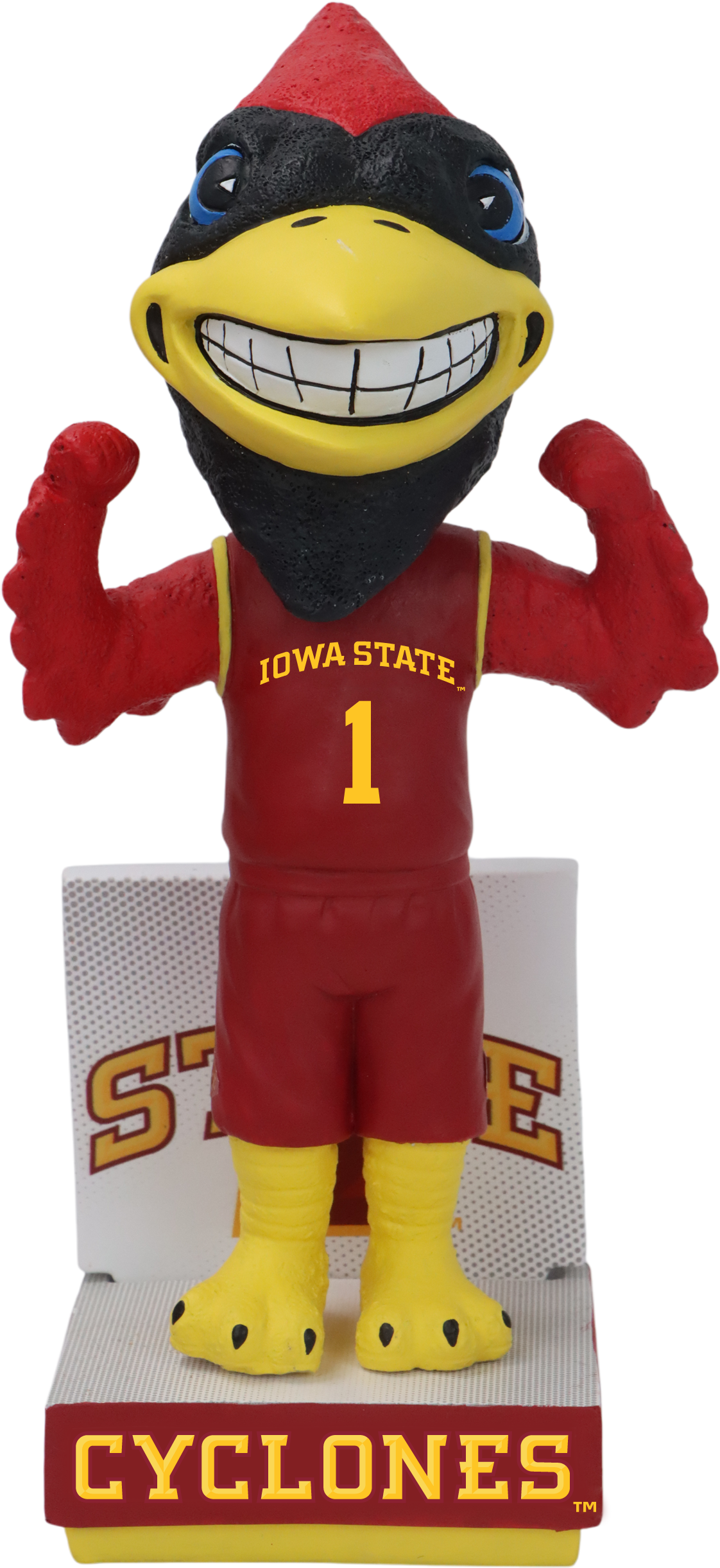 Iowa State Mascot Red Basketball Jersey Bobblehead