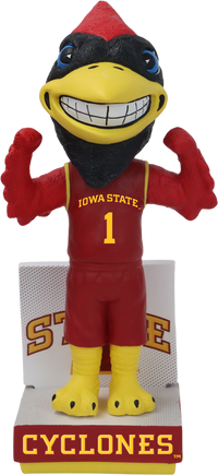 Thumbnail for Iowa State Mascot Red Basketball Jersey Bobblehead