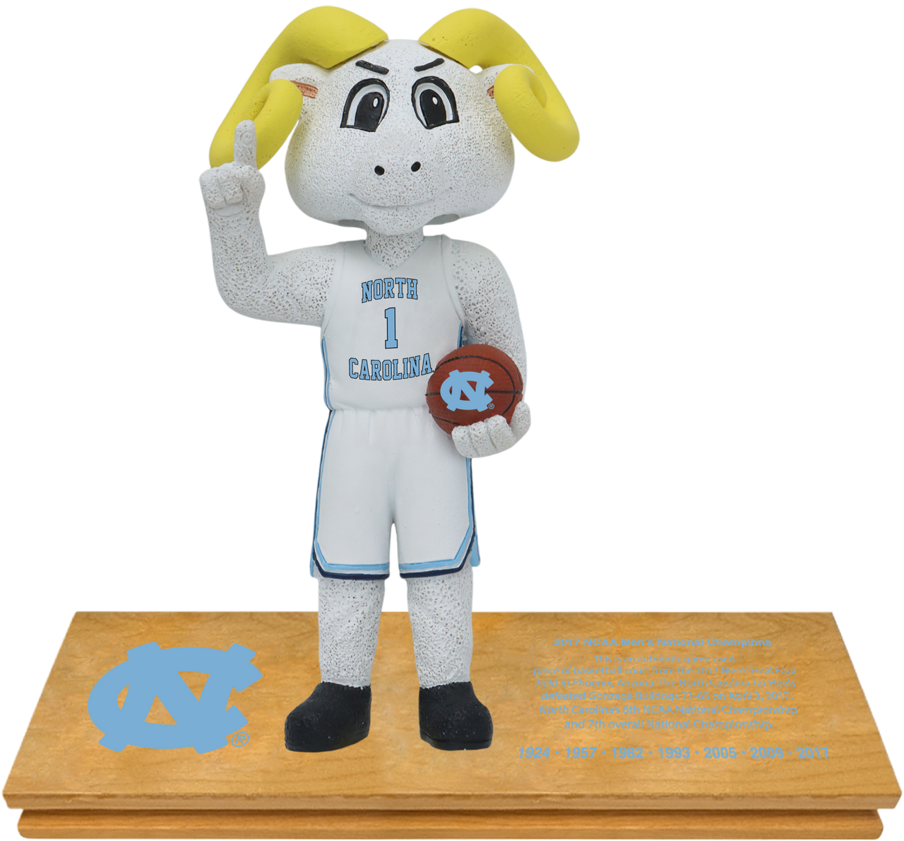 North Carolina Mascot Final Four Court Bobblehead