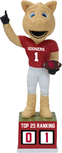 Thumbnail for Oklahoma Football Tracker Bobblehead - Red Jersey