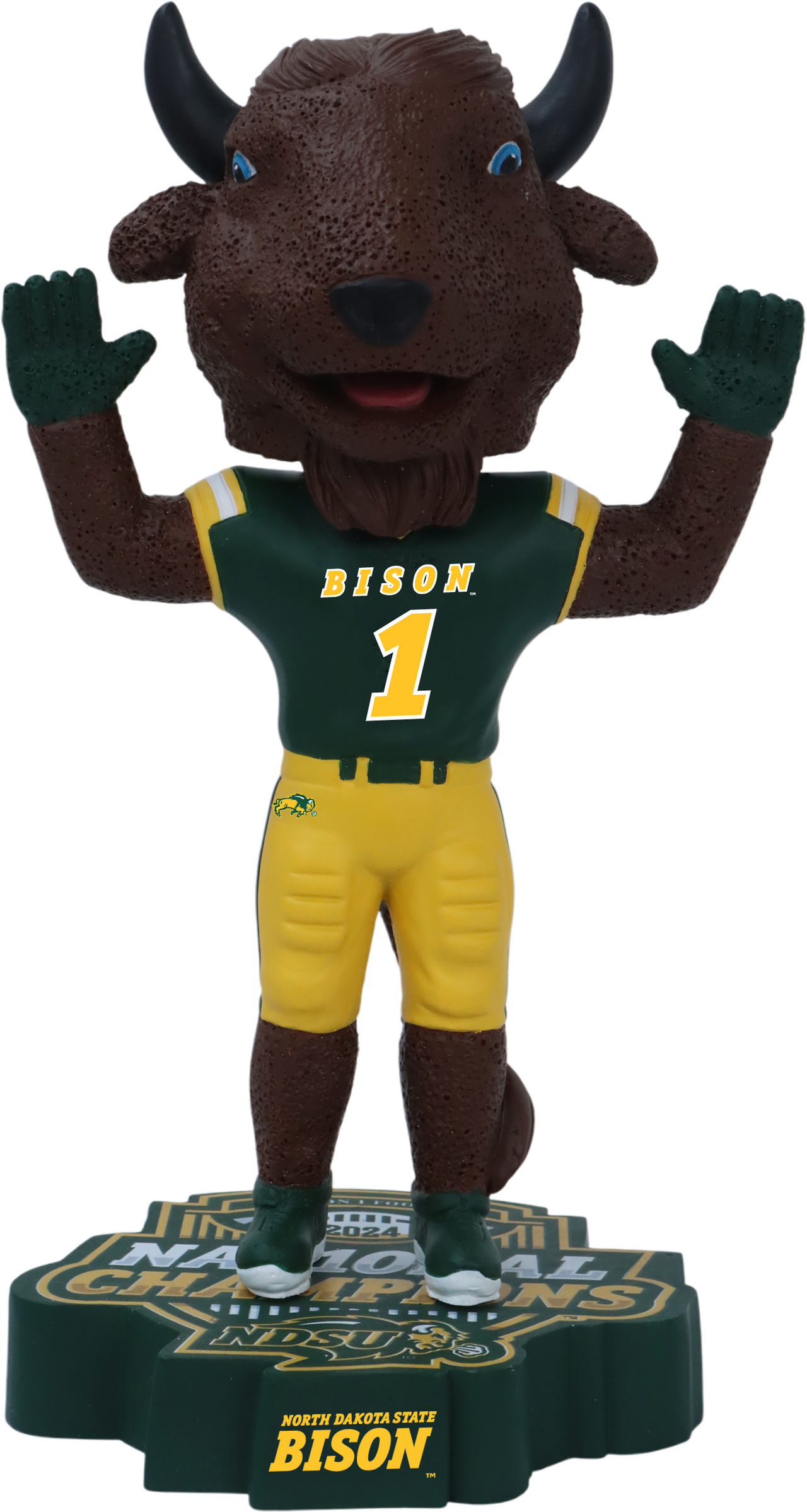 NDSU 2024 FCS Championship Bobblehead Green Jersey