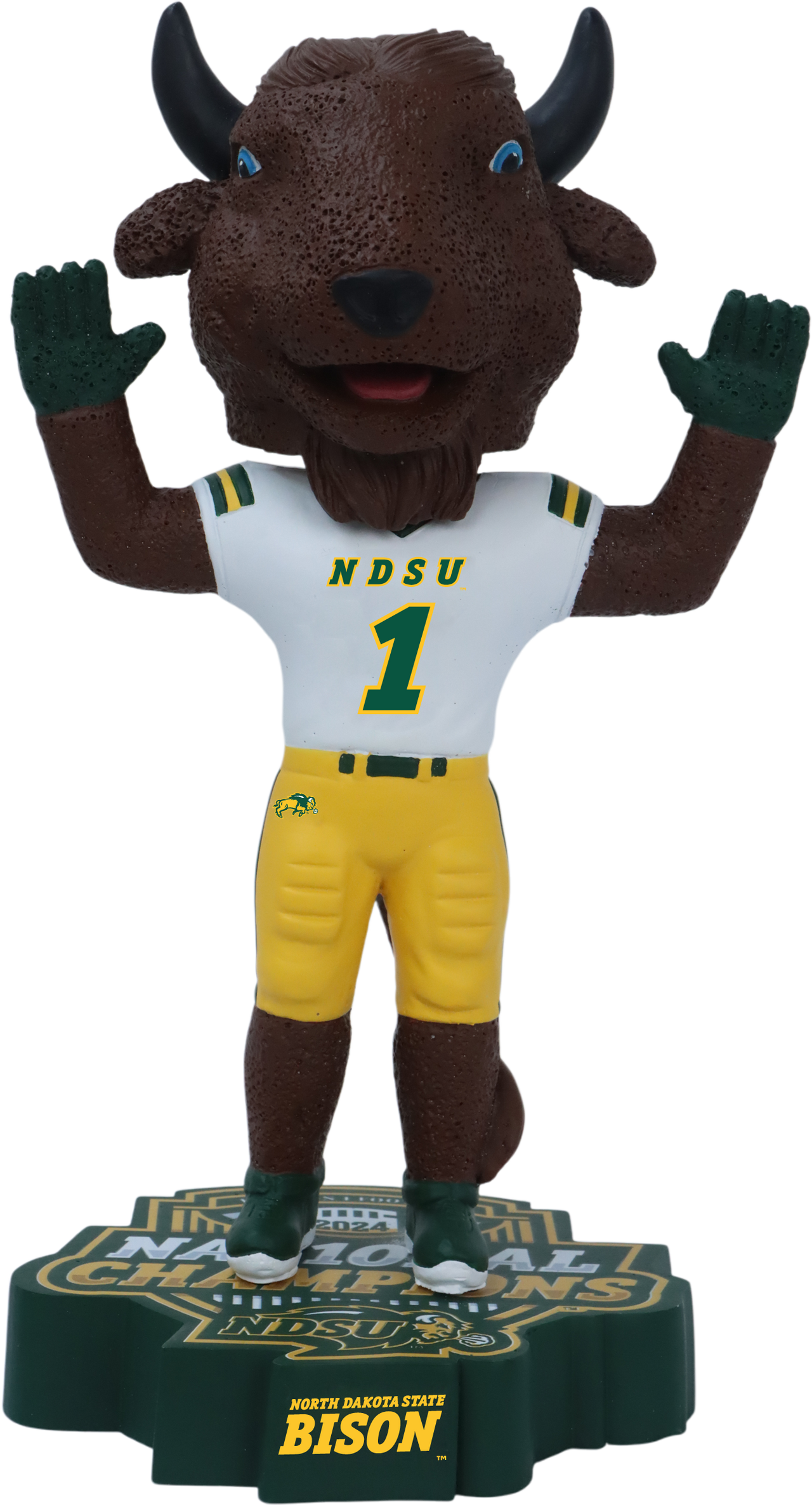 NDSU 2024 FCS Championship Bobblehead White Jersey