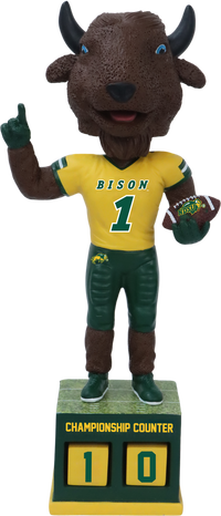 Thumbnail for NDSU Football Championship Counter Bobblehead - Yellow Jersey