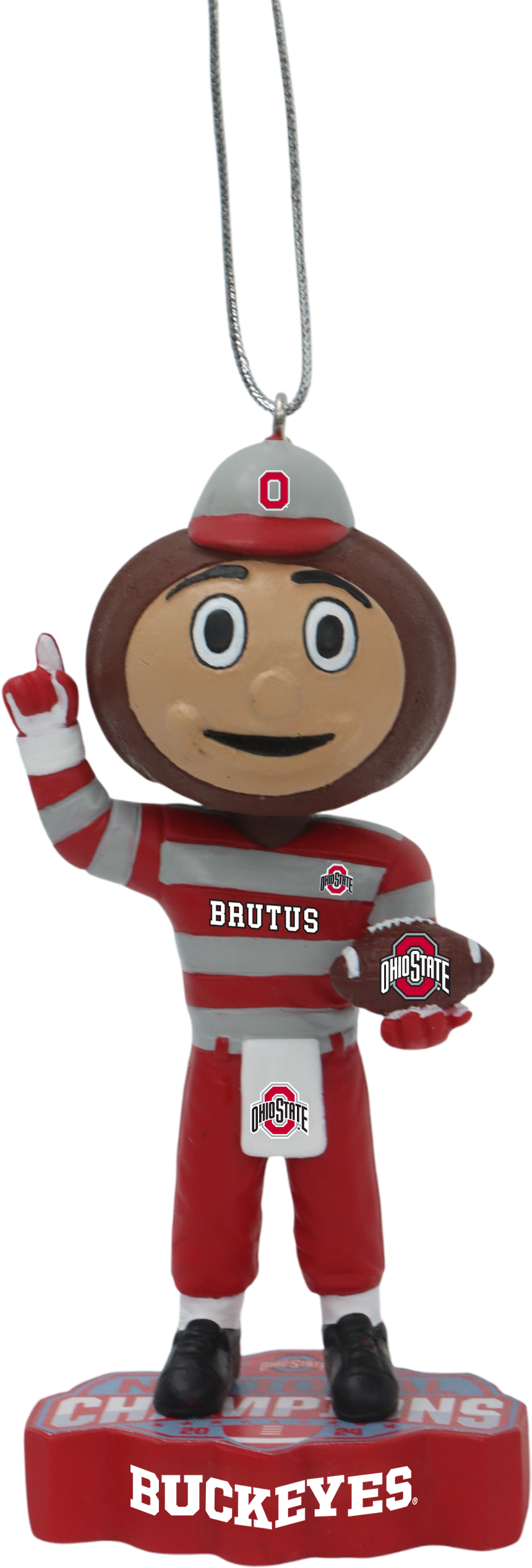 Ohio State Football 2024 CFP National Champions Bobblehead Ornament
