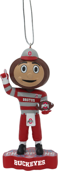 Thumbnail for Ohio State Football 2024 CFP National Champions Bobblehead Ornament