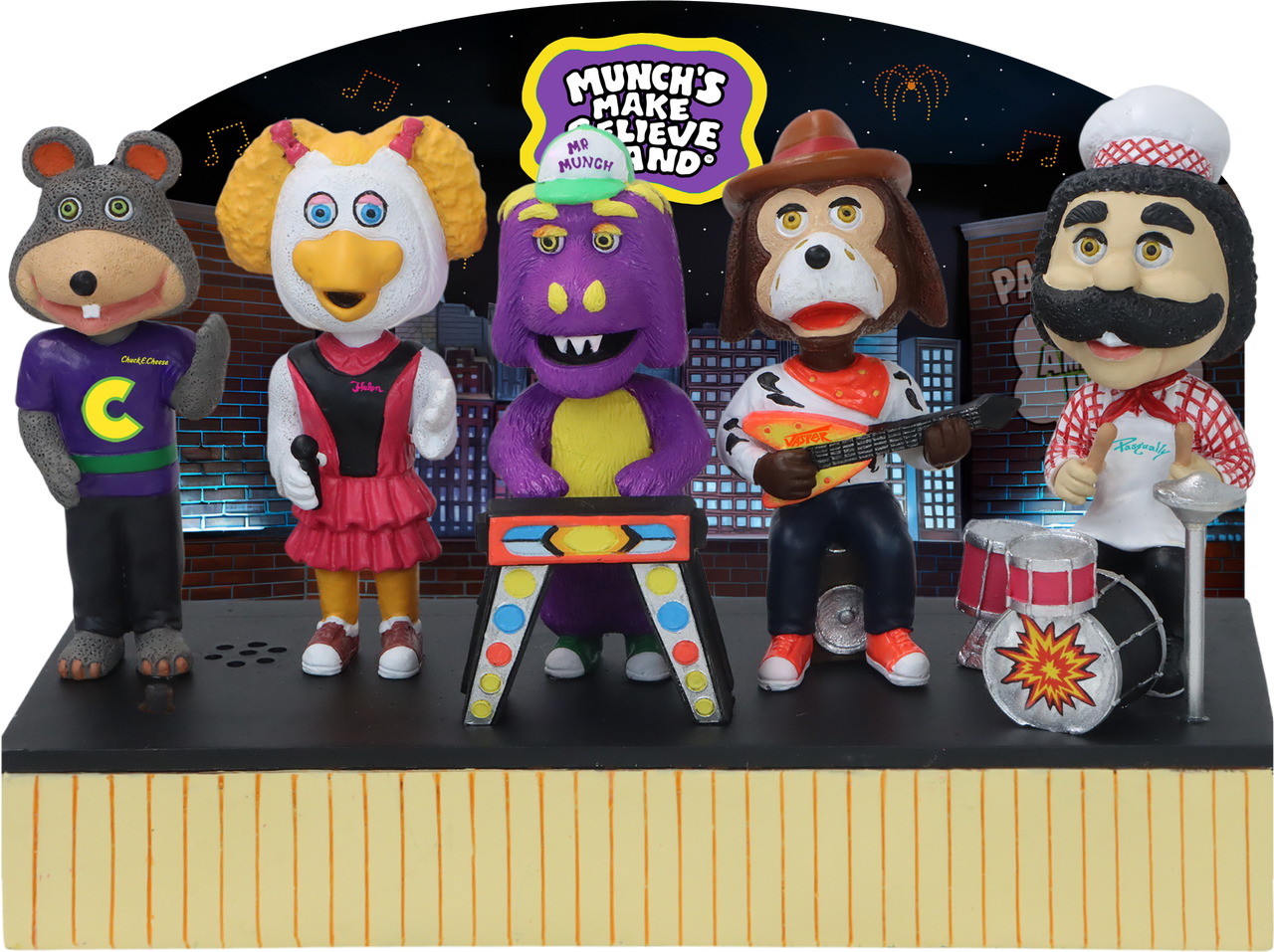 Munch's Make Believe Band Chuck E. Cheese Singing Bobblehead