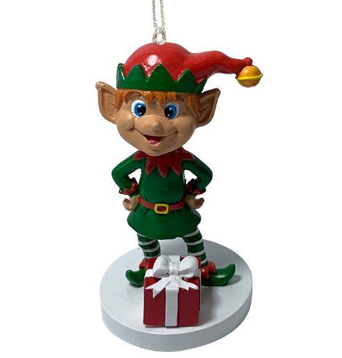 Elf Ornament Bobblehead Ornament Holidays Christmas Winter