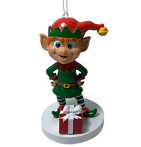 Thumbnail for Elf Ornament Bobblehead Ornament Holidays Christmas Winter