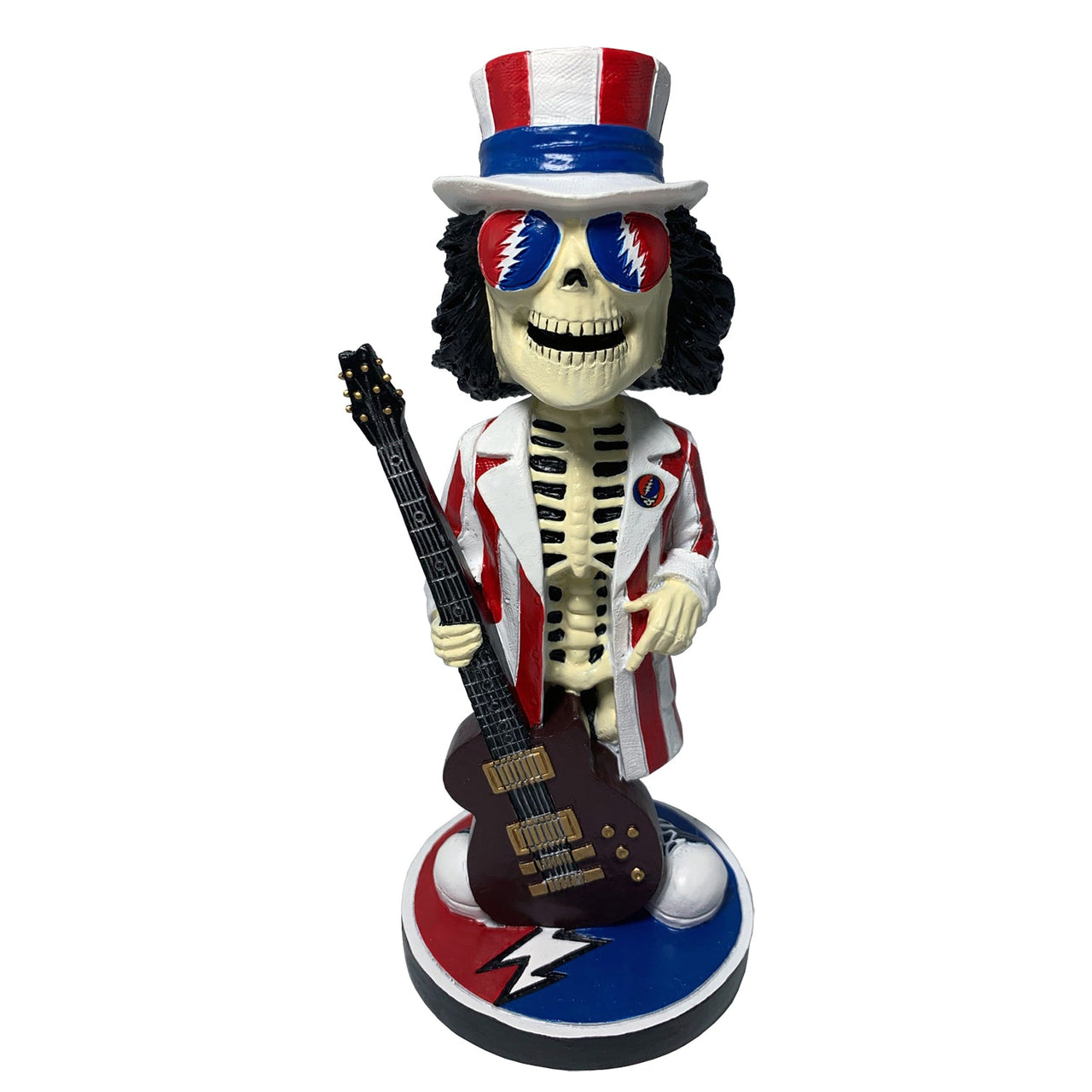 Uncle Sam Grateful Dead Uncle Sam with Guitar Bobblehead