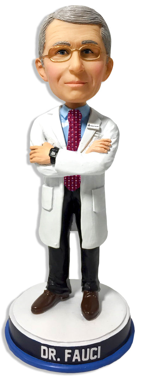 Dr. Anthony Fauci  Lab Coat Red Tie Bobblehead