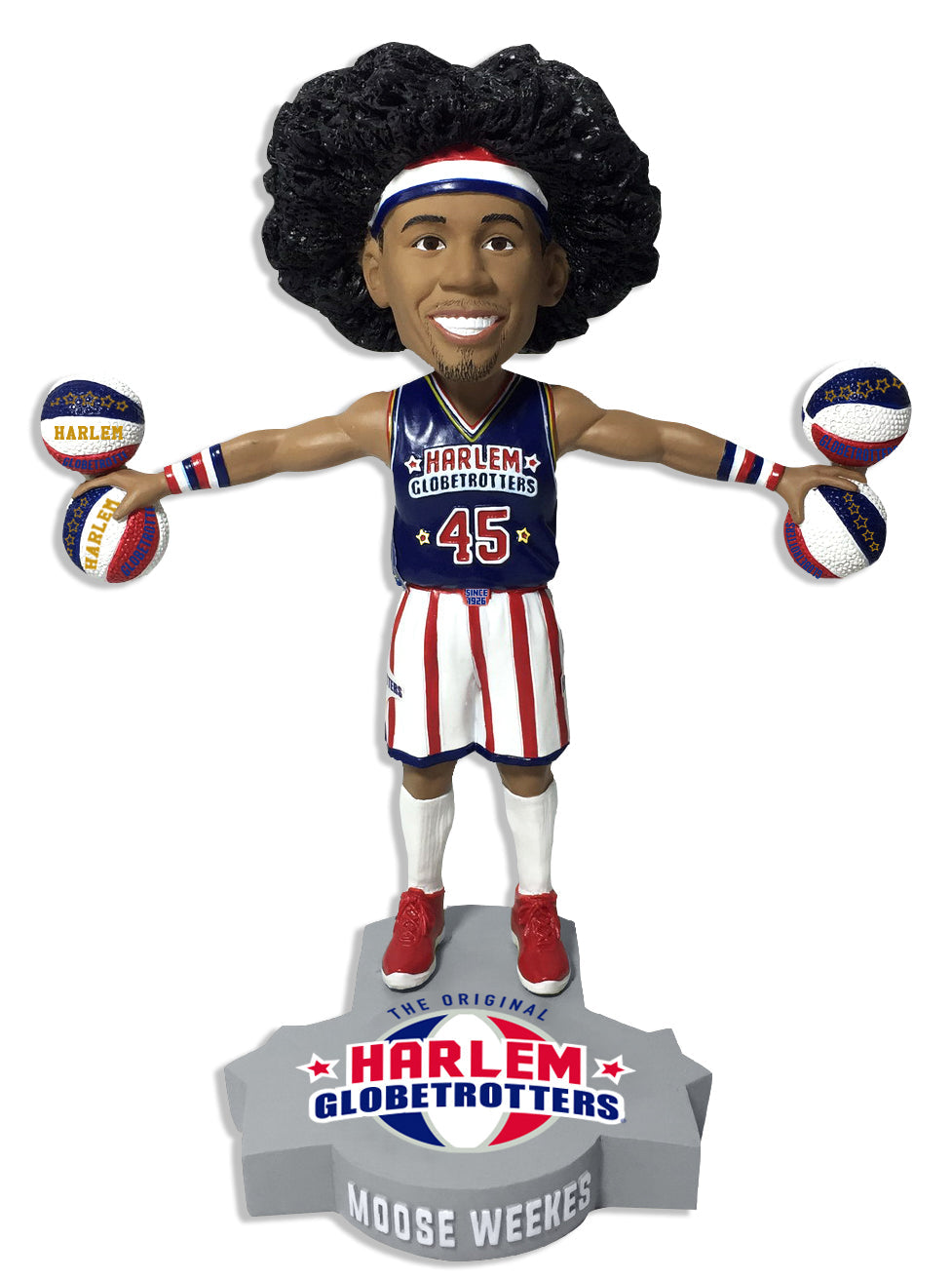 Moose Weekes Harlem Globetrotters Limited Edition - Numbered to 2,021 Bobblehead