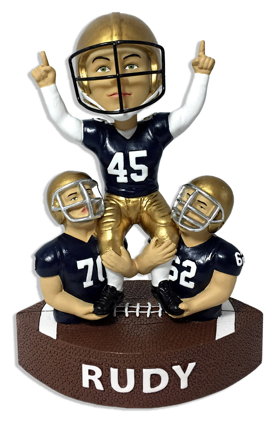 Daniel "Rudy" Ruettiger Notre Dame Fighting Irish Carried Off Field Bobblehead