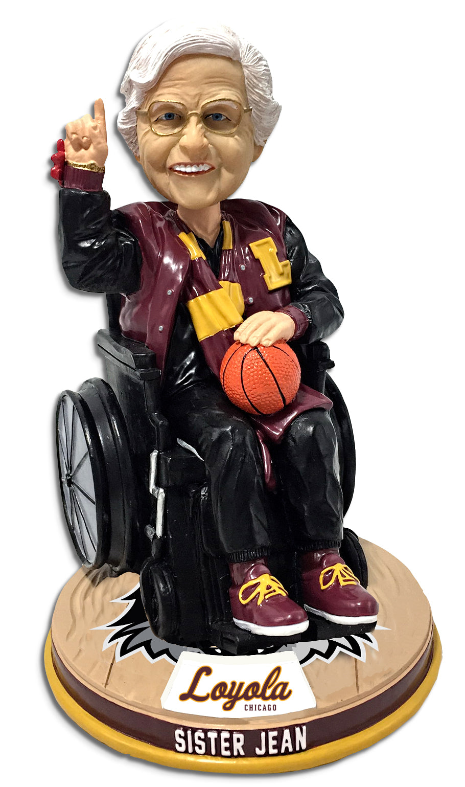 Sister Jean Loyola Chicago Ramblers Wheelchair Bobblehead