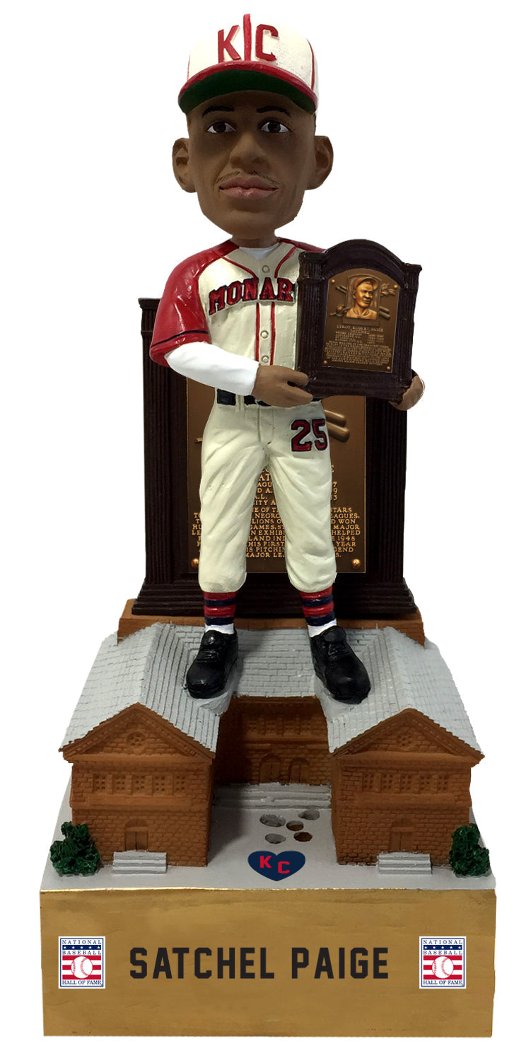 Satchel Paige Kansas City Monarchs Talking HOF Jersey Bobblehead Negro Leagues
