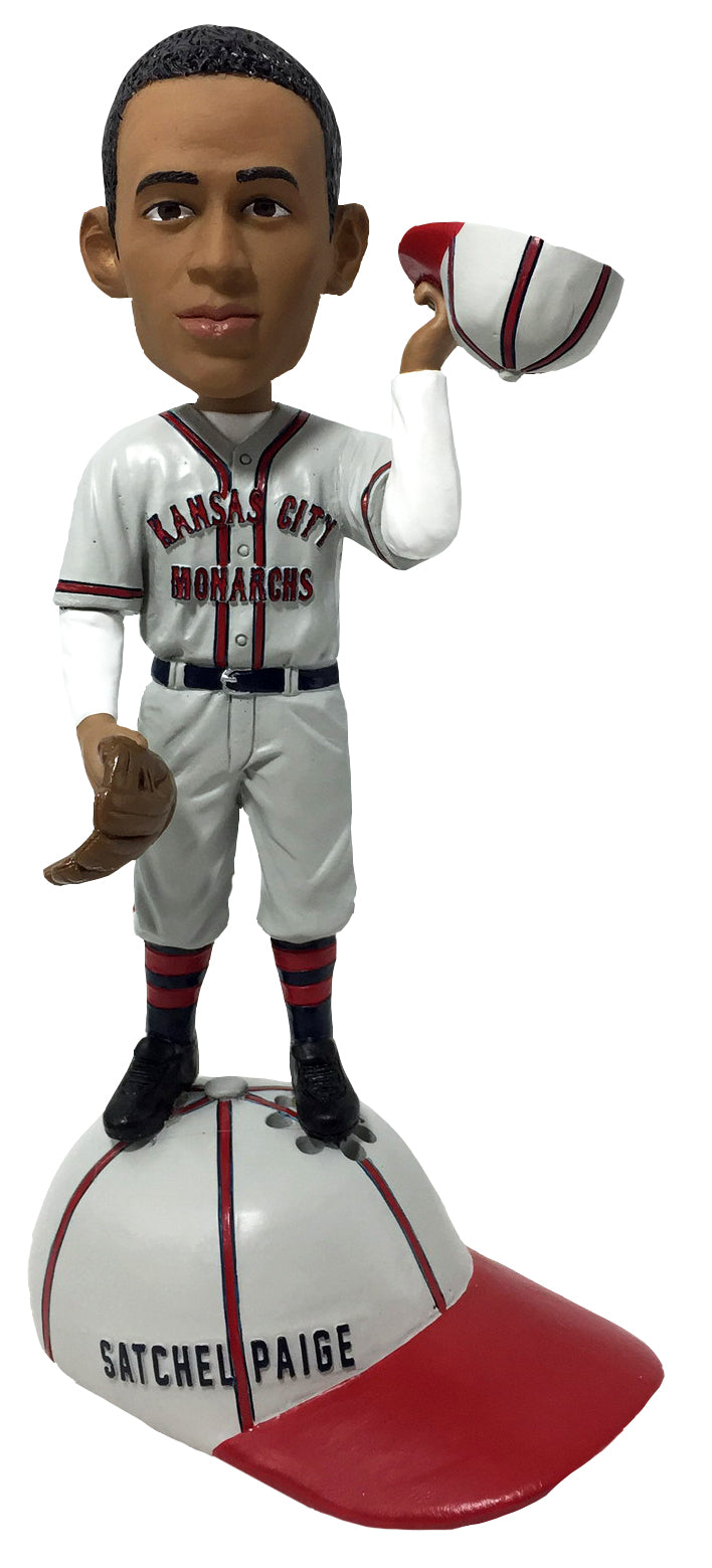 Satchel Paige Kansas City Monarchs Talking Tip Your Cap Bobblehead Negro Leagues