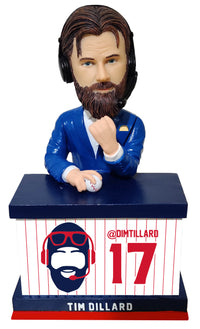 Thumbnail for Tim Dillard Red And Blue Announcer Baseball Bobblehead
