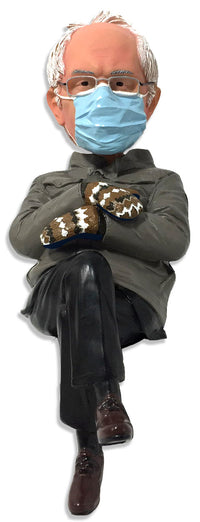 Thumbnail for Bernie Sanders Mantle Mate Inauguration Day Mittens Bobblehead